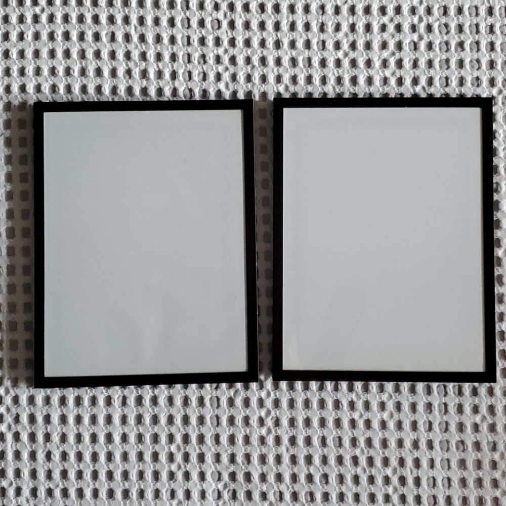Set of 2 Black 8x10 Frames